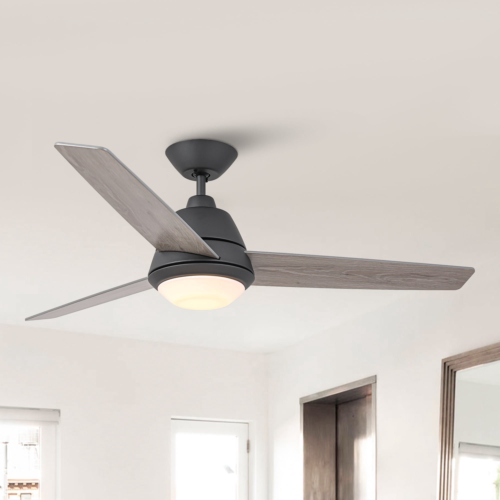Parrot Uncle 52" Propeller Wall-Control Ceiling Fan with LED Lights ...
