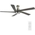 thumbnail image 1 of 54 Inch Modern Gray 5-Blade DC Ceiling Fan with LED Lights and Remote Control, 1 of 4