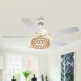 thumbnail image 1 of Parrot Uncle Bohemia 52" Double-Sided Caged Ceiling Fan with Remote Control, DC Motor, 6-Speed Ceiling Fan, 1 of 17