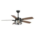 thumbnail image 1 of Parrot Uncle Ceiling Fan with Light and Remote Control Industrial Ceiling Fan with Light 52 inch Black Ceiling Fan, 1 of 10