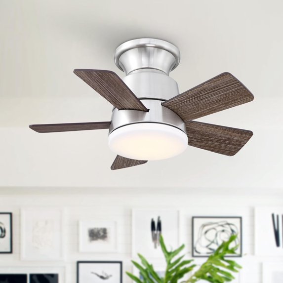 Parrot Uncle Ceiling Fans with Lights and Remote 52 Inch Ceiling Fan with LED Light for Bedroom Outdoor Ceiling Fans for Patios Covered, Brass