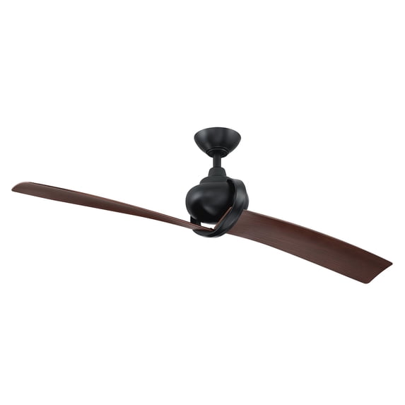 Parrot Uncle 54in Black Modern Ceiling Fan with Remote Control