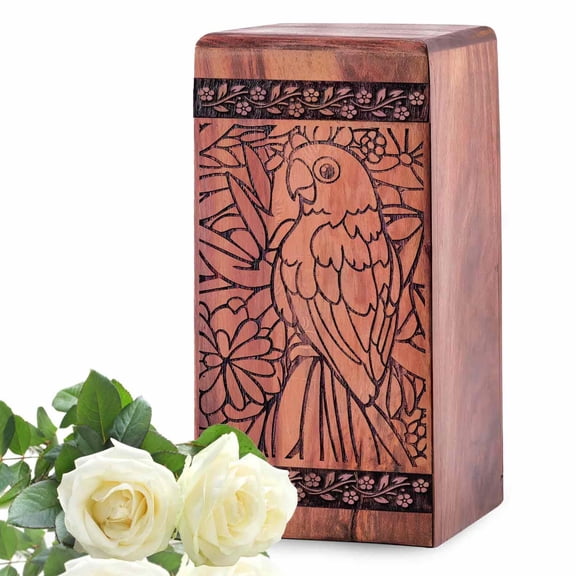 Parrot Urn - Cremation Containers - Funeral - Urns For Love Ones - Cremation Keepsake Urns11.25Inch, Large Size - 1Pcs Pack