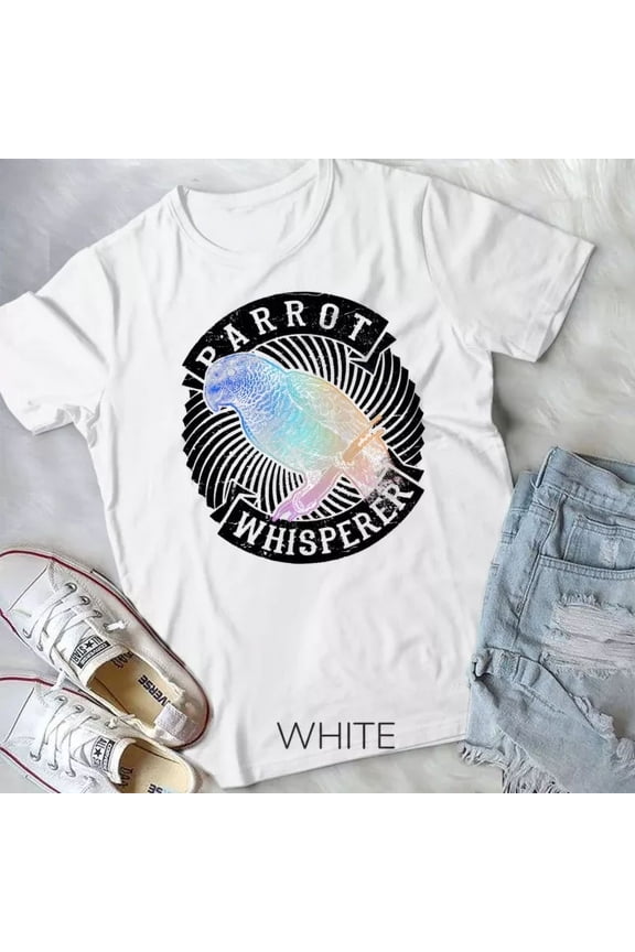 Parrot Whisperer Shirt Tee Birds Lover Gift Colorful Parrots Unisex T-Shirt