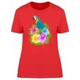 thumbnail image 1 of Parrot With Fantasy Jungle Flowe Tee Women's -Image by Shutterstock, 1 of 2