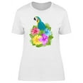 thumbnail image 1 of Parrot With Fantasy Jungle Flowe Tee Women's -Image by Shutterstock, 1 of 2