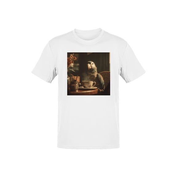 Parrot's Cozy Coffee Break Men's T-shirt