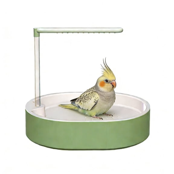 Parrot shower basin,bird bath gadget,USB charging silent pump detachable bathtub,pet bird automatic circulating water bathtub.