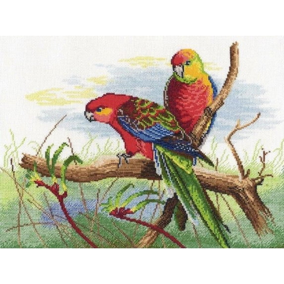 Parrots 509 Counted Cross Stitch Kit