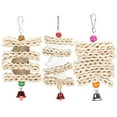 Parrots Chewing Toy Corn Husk Pepper Wood Cuttlefish Bone String Cage