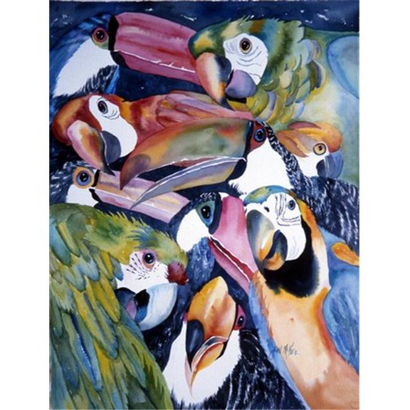 Parrots Flag Garden Size