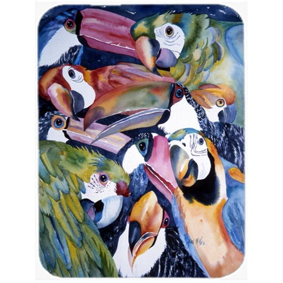 Parrots Glass Cutting Board- Large