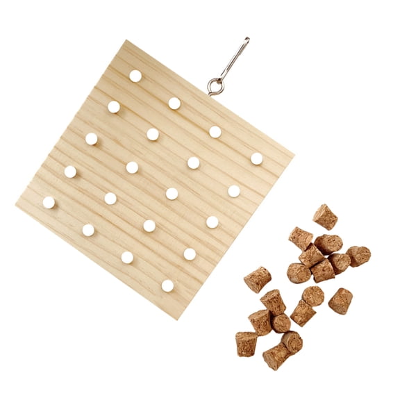 Parrots Pecking Block Toy Natural Block Grinding Toy for Small Birds Birdcage Entertainment Toy