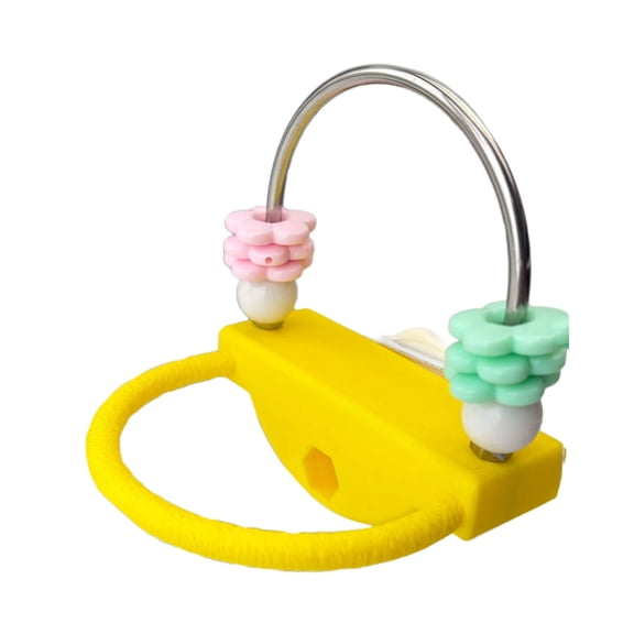 Parrots Perch Stand Chew Toy With Flower Shape For Small Bird Interactive Play And Cage Exercise Entertainment Activity