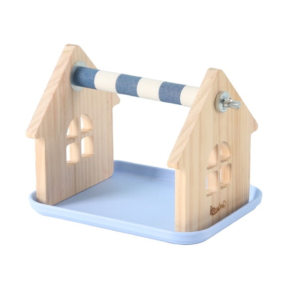 Parrots Resting Perch Sanded Surfaces Design Trimming Stand For Nails Beak Trimming And Interaction Activity Toy