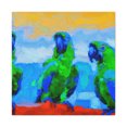 thumbnail image 1 of Parrots Tinged with Passion - Canvas, 1 of 10
