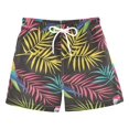 thumbnail image 1 of Parrots with Colorful Palm Leaves Boys' Swim Trunks Board Shorts Beach Pants Bathing Bottoms 4T, 1 of 8