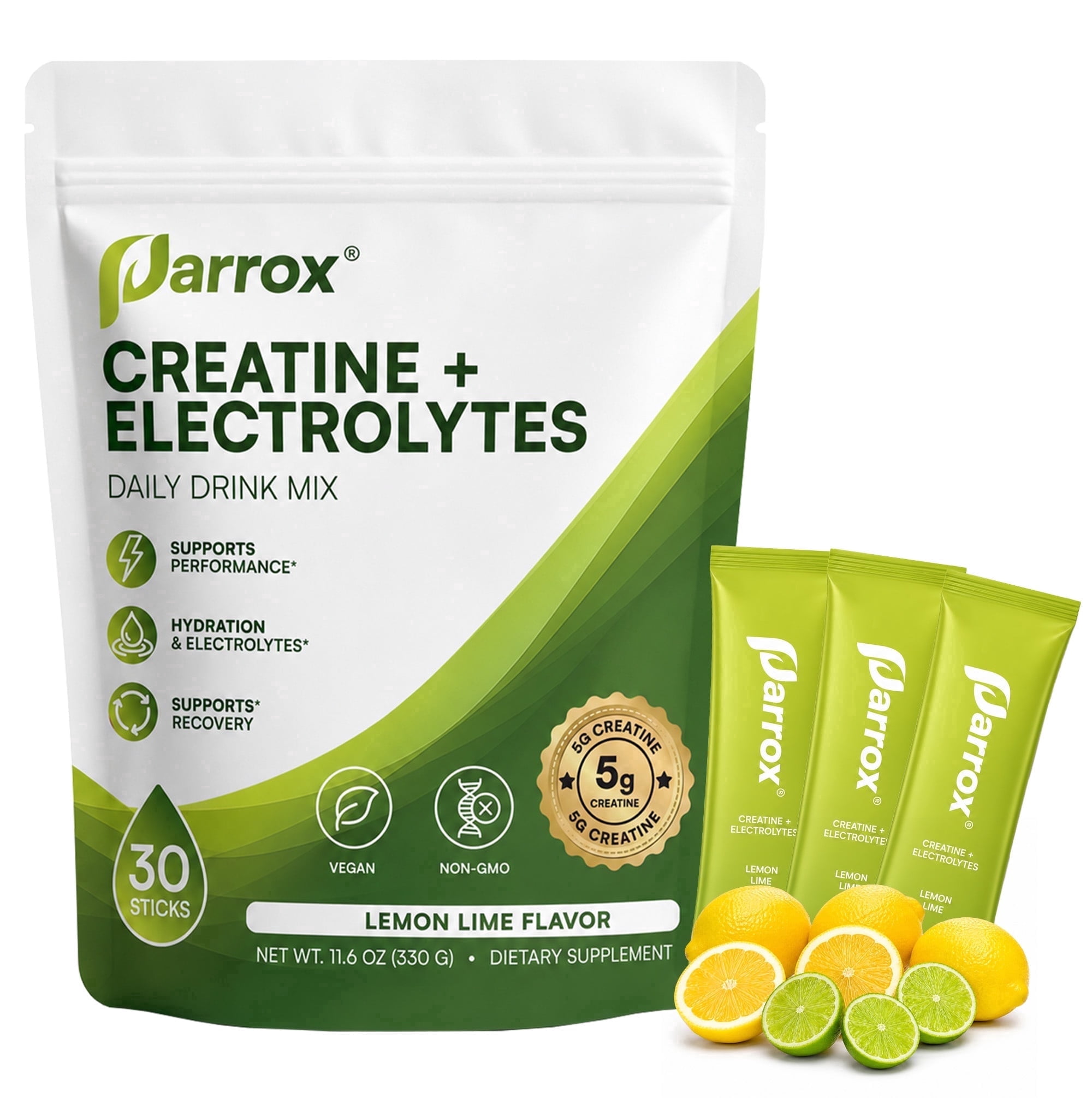 Parrox Creatine Monohydrate Powder with Electrolytes, Sodium, Potassium ...