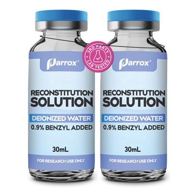 Parrox Laboratory Water Solution – 2 × 30mL Glass Vials | High-Purity Deionized Water for Laboratory & Industrial Use (2 Pack)