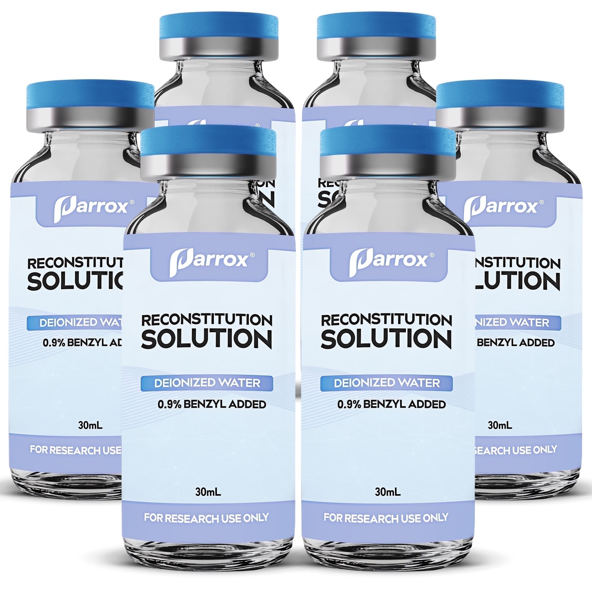 Parrox Laboratory Water Solution 3-Pack – 2 x 30mL Glass Vials per