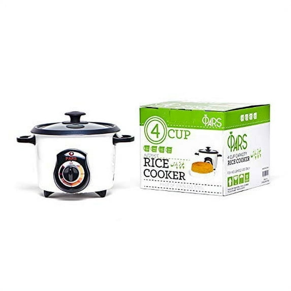Pars Automatic Persian Rice Cooker - Tahdig Rice Maker Perfect Rice Crust, 4 Cup