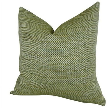 Parsburg Handmade Double Sided Throw Pillow - Light - Green & Ivory - 12 x 25 in.