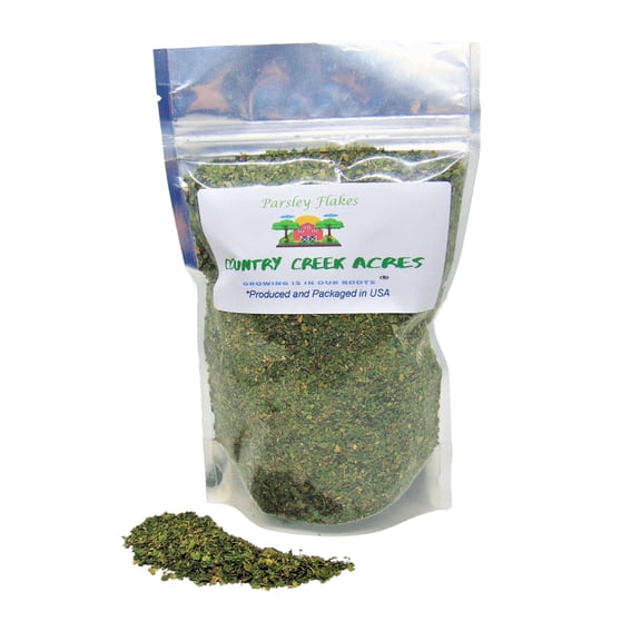 Parsley, Dried and Chopped Leaves, Spice, Herb, Non-GMO, 8 Ounce Package, Parsley Leaves Make a Flavorful Additions to Salads, Soups and Side Dishes.