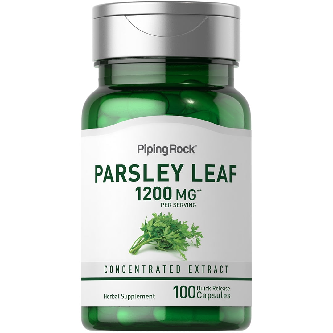 Parsley Leaf, 1200 mg (per serving) 100 Quick Release Capsules Non