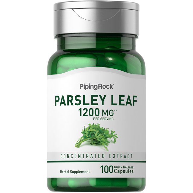 Parsley Leaf, 1200 mg (per serving) 100 Quick Release Capsules Non