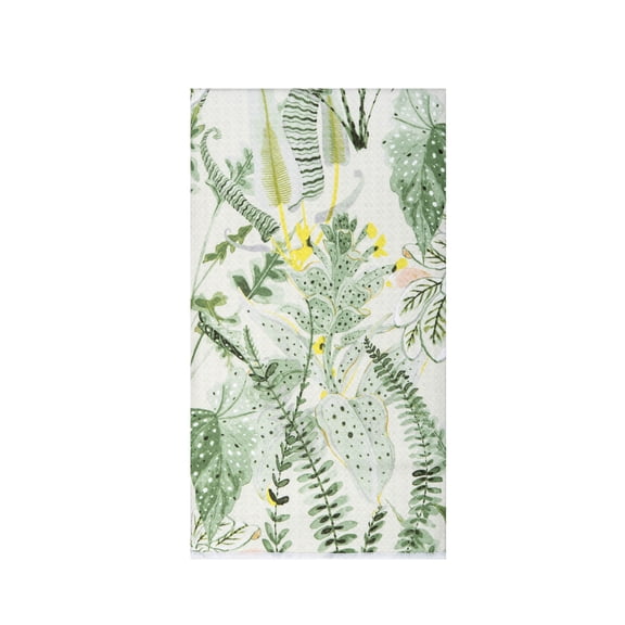 Parson Abstract Botanical Watercolor 100% Cotton Printed Dishtowel