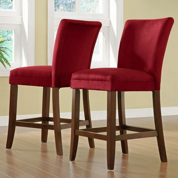 Parson Stools, Set of 2, Cranberry Red