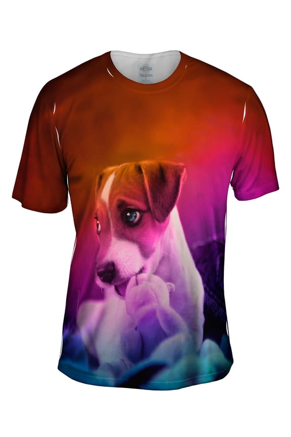 Parson Terrier Puppy Mens T-Shirt All Over Print