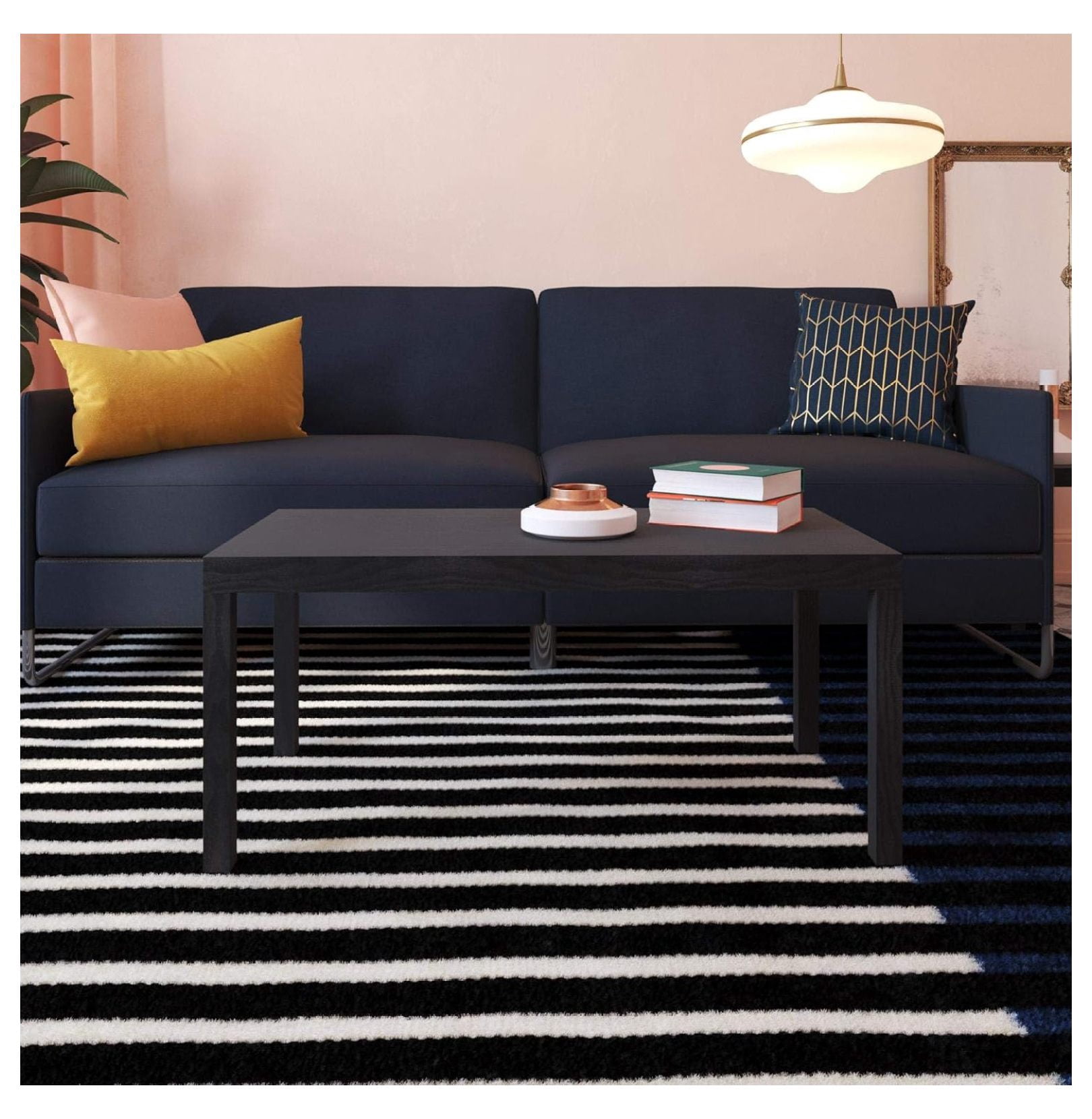 Parsons Coffee Table, Black - Walmart.com