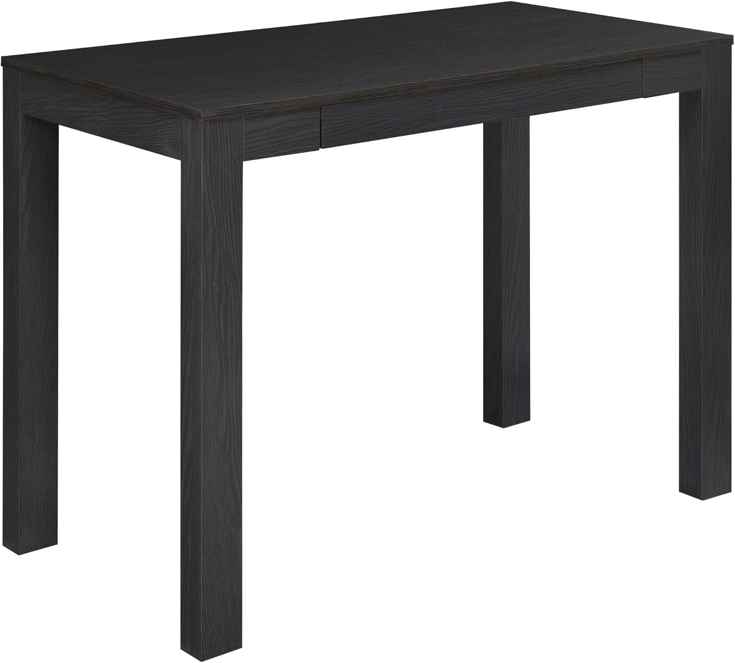 Espresso Rectangular Parsons Desk with Drawer