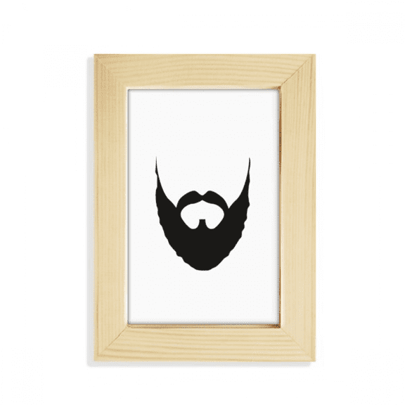 Part Beard Man Expression Desktop Display Photo Frame Picture Art Painting 5x7 inch