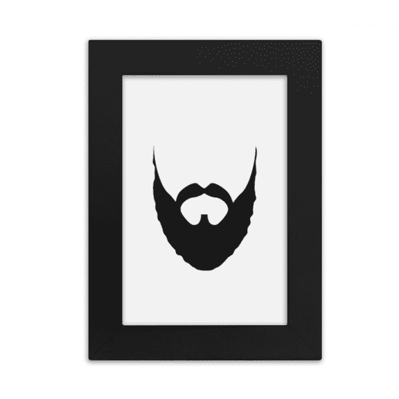 Part Beard Man Expression Desktop Photo Frame Picture Display Art Painting Exhibit