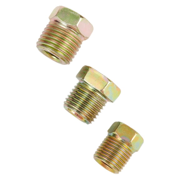 Part Nuts Household Brake Line Nut Replacement 1/4 Tool Tubing Zinc Accessories Attachment For Inverted Flares Iron Fangkenuo
