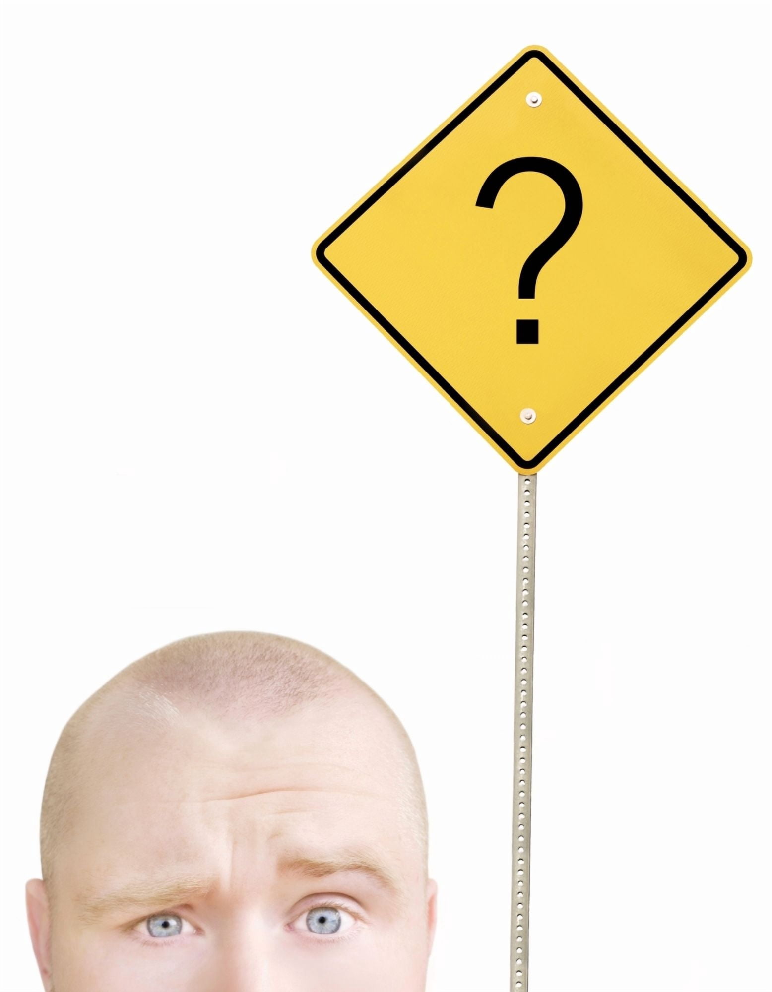 Part Of A Mans Head And A Sign Canvas Art - Chris and Kate Knorr Design Pics (13 x 17)