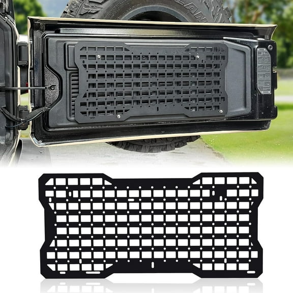 This Is Only a Part of the Product, Tailgate Tactical Panel for Wrangler Tailgate Tool Kit Organizer Racks Compatible with Jeep Wrangler 2007-2018 JK JKU & 2018-2022 JL JLU,Car Engine Parts