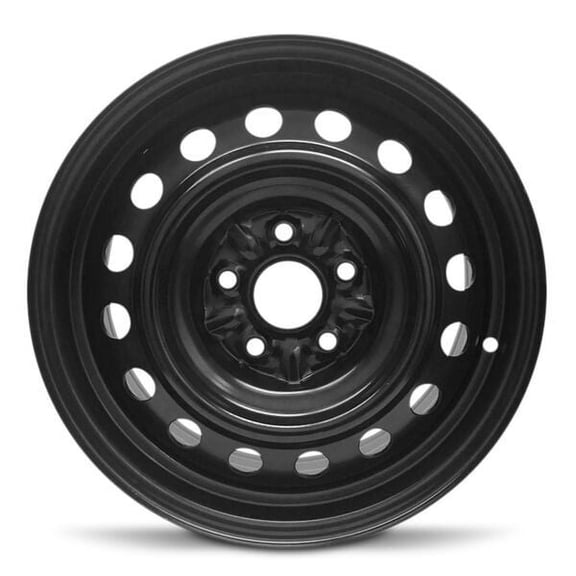 Part Synergy Replacement for 16x6.5 inch Wheel for 2004-2010 Toyota Sienna Black Painted Steel Rim