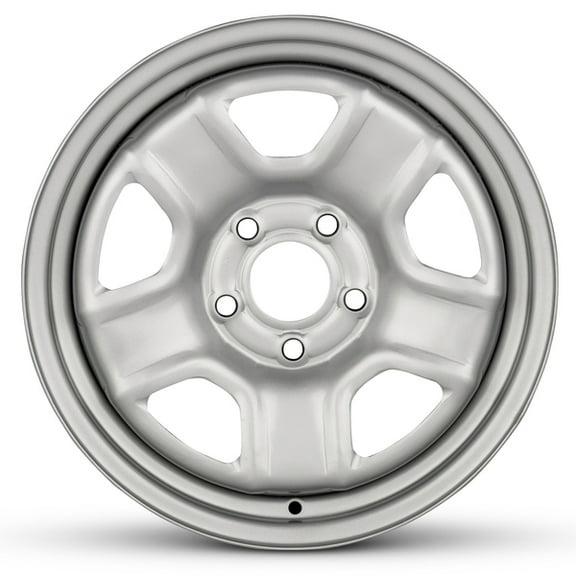 Part Synergy Replacement for 16x6.5 inch Wheel for Jeep Compass (14) Silver Painted Steel Rim