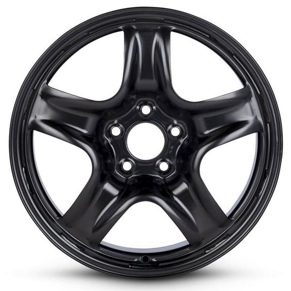 Part Synergy Replacement for 17x7 inch Wheel for 2008-2012 Chevrolet Malibu Black Painted Steel Rim