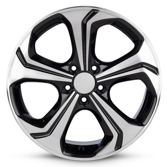 Part Synergy Replacement for 18 Inch Wheel for 2014-2015 Honda Civic 5 Lug Black Aluminum Rim