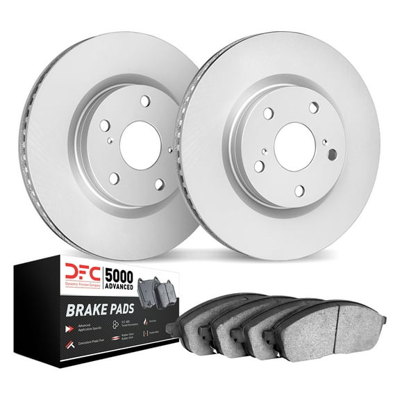 Part Synergy Replacement for BMW 4-Series 2014-2020 GEO-KIT 5000 Plain Rear Brake Kit Cast Iron Silver