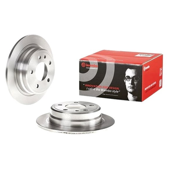 Part Synergy Replacement for BMW 6-Series 1985-1989 OE Replacement Solid Rear Brake Rotor Cast Iron Grey