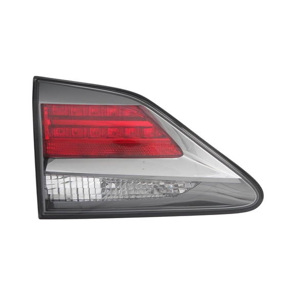 Part Synergy Replacement for Driver Side Inner Replacement Tail Light Plastic Chrome housing, red/clear lens
