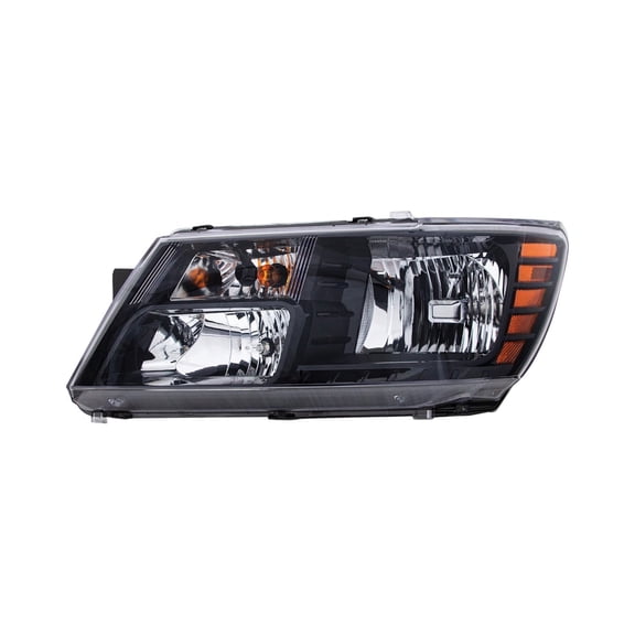 Part Synergy Replacement for Driver Side Replacement Headlight Plastic Black housing, clear lens