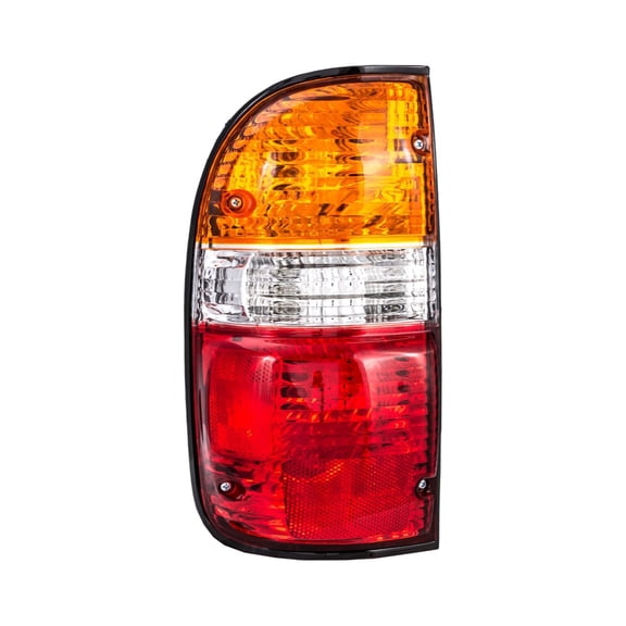 Part Synergy Replacement for Driver Side Replacement Tail Light Plastic Chrome housing, red/amber/clear lens