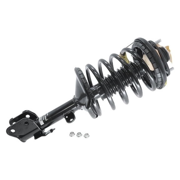 Part Synergy Replacement for Front Driver Side Twin-Tube Complete Strut Assembly Steel Black