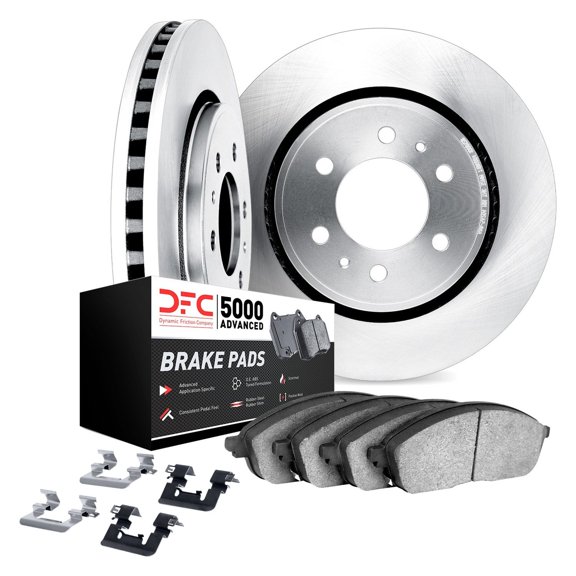Part Synergy Replacement for GMC CK Pickup 1971-1987 Plain Front Brake Kit Cast Iron Without Calipers Cast Iron Silver
